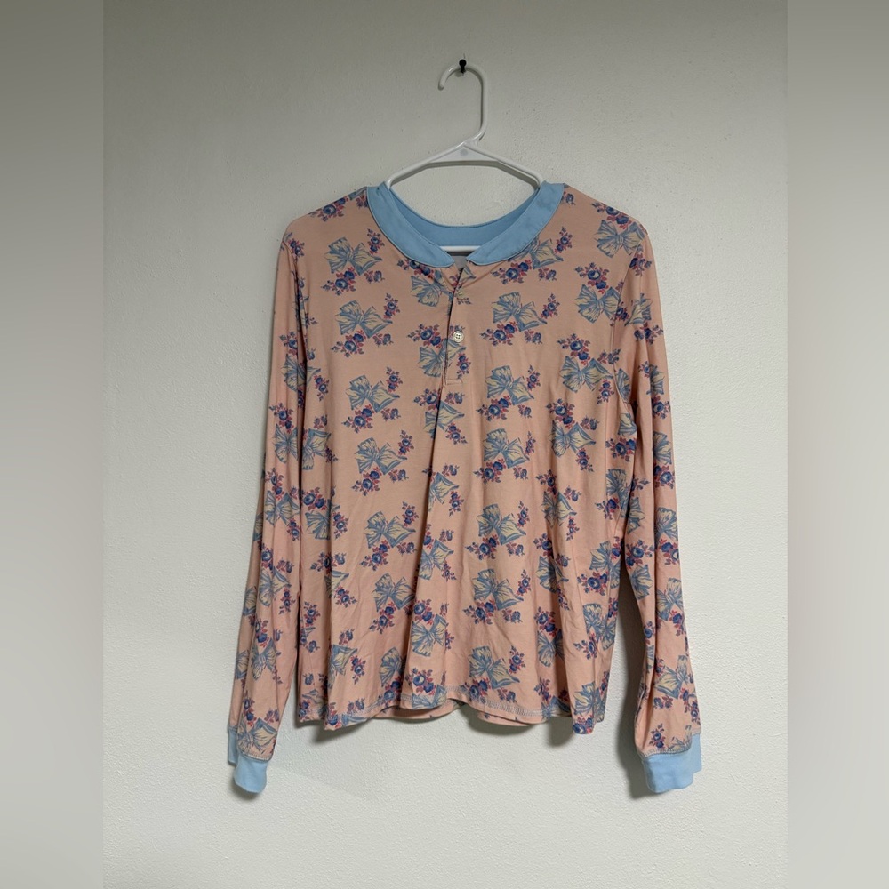 Women’s Loveshack Fancy x Morgan Lane Pajama Top Size XXL NWOT